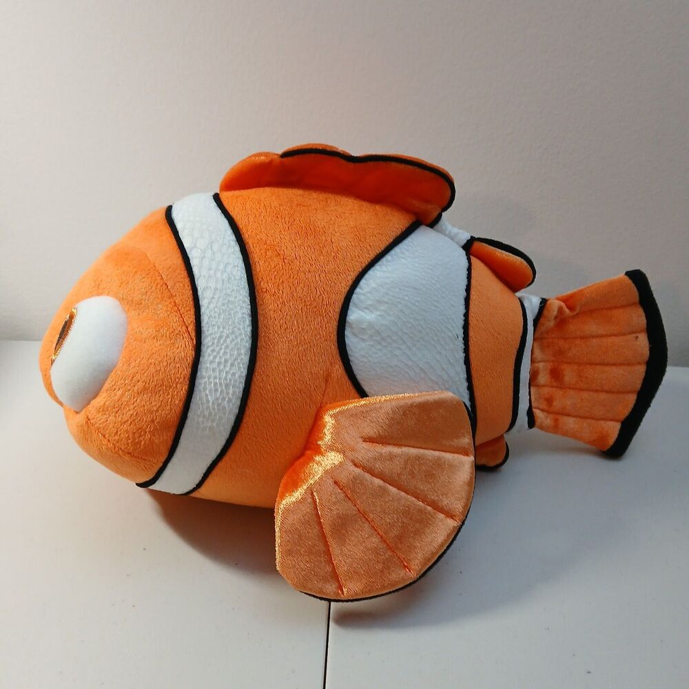 Disney Stores Pixar Finding Nemo Fish Stuffed Plush Animal Toy Doll 16" - Picture 4 of 6